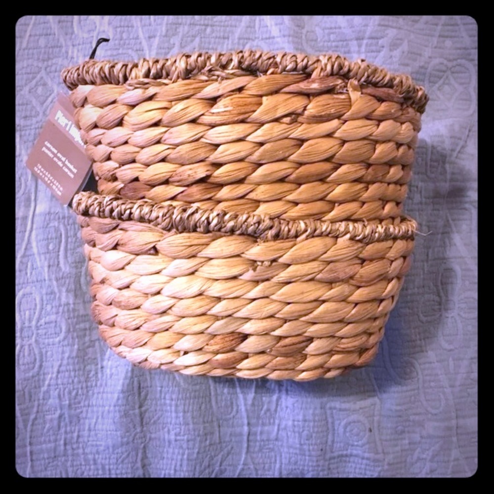 Pier One small storage baskets